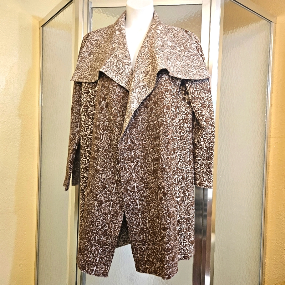 Knox Rose Brown Patterned Cardigan